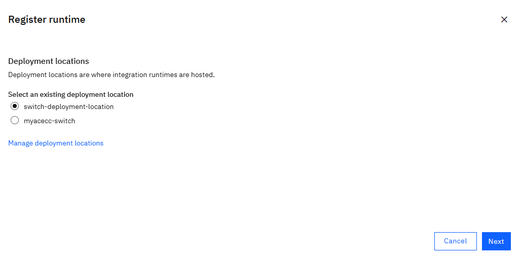 switch deployment location